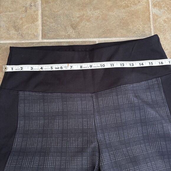 Zac & Rachel Pants Womens Size Large Figure Defining Tummy Control Black Plaid - Picture 6 of 7